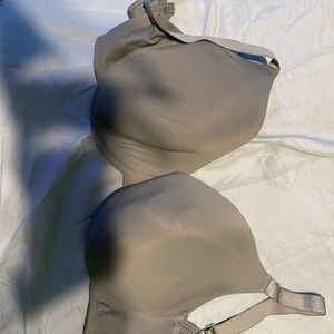 plain gray bra